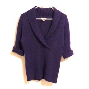 Vneck purple sweater